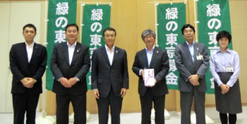 目録贈呈式の様子