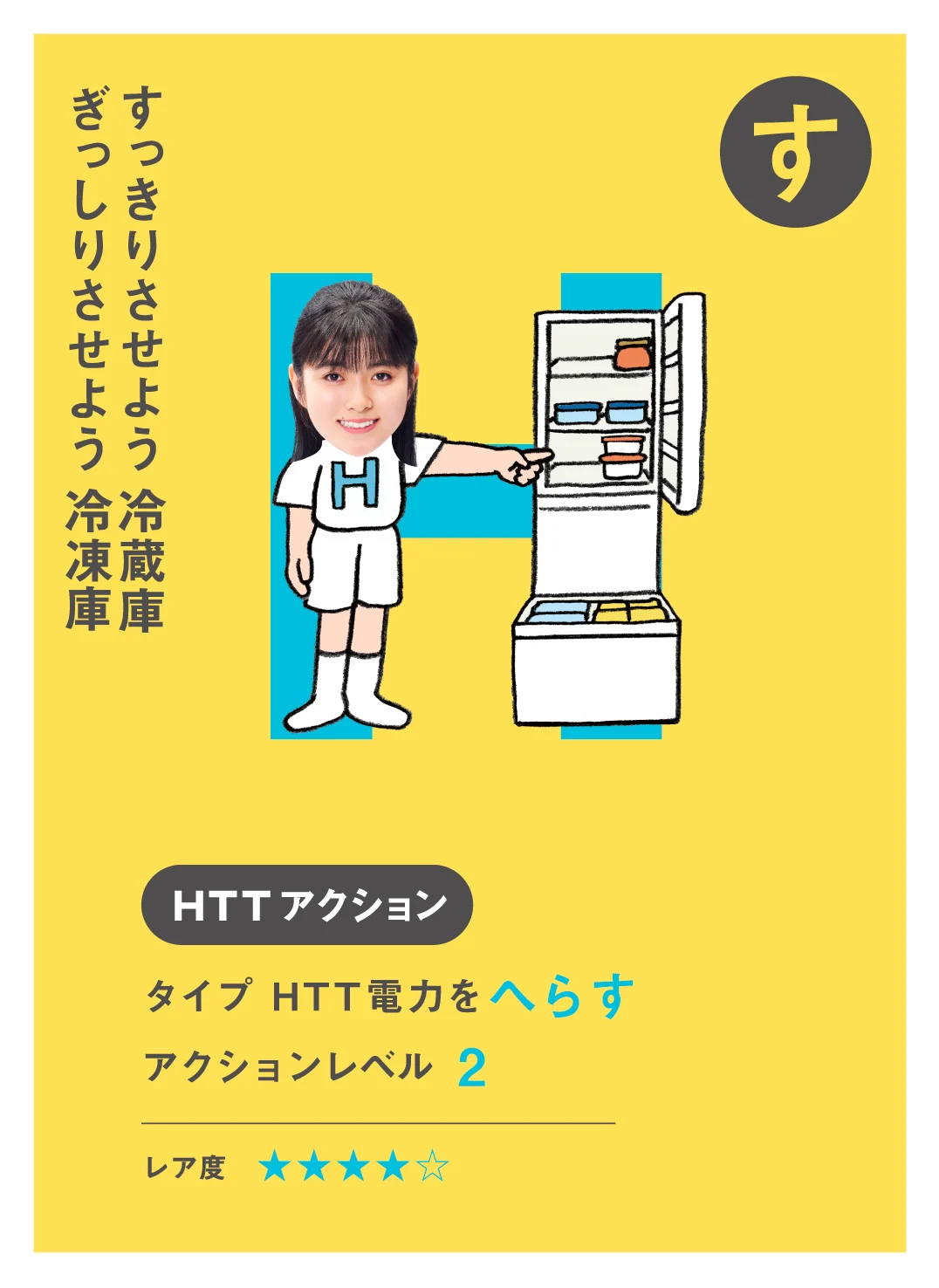す すっきりさせよう冷蔵庫 ぎっしりさせよう冷凍庫