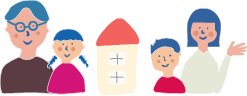 家族のイラスト