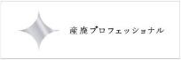 産廃プロフェッショナルのロゴマーク。銀色です。